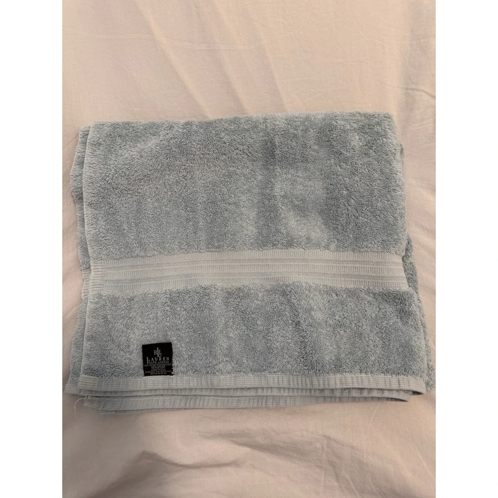Lauren Ralph Lauren Usa Ocean Blue Bath Towel 30 X 54